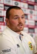 5 June 2017; Ken Owens of the British and Irish Lions during a press conference at the Pullman Hotel in Auckland, New Zealand. Photo by Stephen McCarthy/Sportsfile