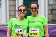 5 June 2017; Jessica Womersley, left, and Hannah Hughes both from Cork, participating in the 2017 VHI Women’s Mini Marathon. Nearly 33,000 participants took to the streets of Dublin to run, walk and jog the 10km route, raising much needed funds for hundreds of charities around the country. For further information please log on to www.vhiwomensminimarathon.ie Photo by Eóin Noonan/Sportsfile