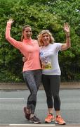 5 June 2017; VHI support team member Amanda Byram, left, with her mother Betty Byram ahead of the VHI Women's Mini Marathon 2017. Nearly 33,000 participants took to the streets of Dublin to run, walk and jog the 10km route, raising much needed funds for hundreds of charities around the country. For further information please log on to www.vhiwomensminimarathon.ie  Photo by Sam Barnes/Sportsfile