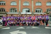 5 June 2017; Team Vhi pictured ahead of the 2017 Vhi Women’s Mini Marathon. The event saw nearly 33,000 participants take to the streets of Dublin to run, walk and jog the 10km route, raising much needed funds for hundreds of charities around the country. At Vhi Offices, in Abbey Street, Dublin. Photo by Seb Daly/Sportsfile