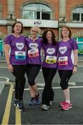 5 June 2017; Members of the Vhi IT team from Dublin pictured ahead of the 2017 Vhi Women’s Mini Marathon. The event saw nearly 33,000 participants take to the streets of Dublin to run, walk and jog the 10km route, raising much needed funds for hundreds of charities around the country. At Vhi Offices, in Abbey Street, Dublin. Photo by Seb Daly/Sportsfile