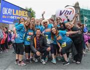 5 June 2017; Ladies from the Central Remedial Clinic in Clontarf with VHI support team member David Gillick ahead of the 2017 VHI Women’s Mini Marathon. Nearly 33,000 participants took to the streets of Dublin to run, walk and jog the 10km route, raising much needed funds for hundreds of charities around the country. For further information please log on to www.vhiwomensminimarathon.ie Photo by Sam Barnes/Sportsfile