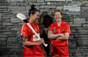 5 June 2017; Pictured at New Ireland Assurance’s launch of the 2017 Cork Camogie championship season is Cork star Ashling Thompson, left, and Rena Buckley. Photo by Ramsey Cardy/Sportsfile