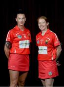 5 June 2017; Pictured at New Ireland Assurance’s launch of the 2017 Cork Camogie championship season is Cork star Ashling Thompson, left, and Rena Buckley. Photo by Ramsey Cardy/Sportsfile