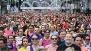 5 June 2017; Participants at the start of the Vhi Women's Mini Marathon 2017. Nearly 33,000 participants took to the streets of Dublin to run, walk and jog the 10km route, raising much needed funds for hundreds of charities around the country. For further information please log on to www.vhiwomensminimarathon.ie Photo by Seb Daly/Sportsfile