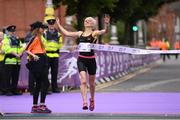 5 June 2017; Ann Marie McGlynn, from Strabane, Co. Tyrone wins the 2017 VHI Women’s Mini Marathon. Nearly 33,000 participants took to the streets of Dublin to run, walk and jog the 10km route, raising much needed funds for hundreds of charities around the country. For further information please log on to www.vhiwomensminimarathon.ie  Photo by Sam Barnes/Sportsfile