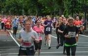 5 June 2017; Athletes in action during the VHI Women’s Mini Marathon 2017. Nearly 33,000 participants took to the streets of Dublin to run, walk and jog the 10km route, raising much needed funds for hundreds of charities around the country. For further information please log on to www.vhiwomensminimarathon.ie Photo by Eóin Noonan/Sportsfile