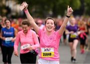 5 June 2017; A runner in action during the VHI Women’s Mini Marathon 2017. Nearly 33,000 participants took to the streets of Dublin to run, walk and jog the 10km route, raising much needed funds for hundreds of charities around the country. For further information please log on to www.vhiwomensminimarathon.ie  Photo by Eóin Noonan/Sportsfile