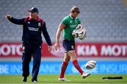 6 June 2017; Dan Biggar, right, and kicking coach Neil Jenkins of the British and Irish Lions during kickers practice at Eden Park in Auckland, New Zealand. Photo by Stephen McCarthy/Sportsfile