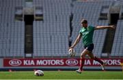 6 June 2017; Dan Biggar of the British and Irish Lions during kickers practice at Eden Park in Auckland, New Zealand. Photo by Stephen McCarthy/Sportsfile