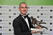 13 January 2012; Gerard Doherty, Derry City, winner of the Airtricity SWAI Goalkeeper of the Year Award for 2011, at the Airtricity / SWAI Personality of the Year Awards Banquet 2011. The Conrad Hotel, Dublin. Picture credit: David Maher / SPORTSFILE