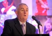 14 January 2012; Uachtarán CLG Criostóir Ó Cuana speaking at a GAA Games Development conference. Croke Park, Dublin. Photo by Sportsfile