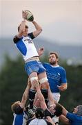 14 January 2012; Brian Hayes, Cork Constitution, wins possession for his side in the lineout ahead of Stephen Bradshaw, St. Mary's College. Ulster Bank League, Division 1A, St. Mary's College v Cork Constitution, Templeville Road, Dublin. Photo by Sportsfile