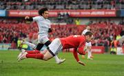 14 January 2012; Johne Murphy, Munster, scores his side's first try. Heineken Cup, Pool 1, Round 5, Munster v Castres Olympique, Thomond Park, Limerick. Picture credit: Diarmuid Greene / SPORTSFILE