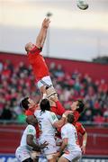 14 January 2012; Paul O'Connell, Munster, takes the ball in the lineout. Heineken Cup, Pool 1, Round 5, Munster v Castres Olympique, Thomond Park, Limerick. Picture credit: Matt Browne / SPORTSFILE