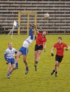 15 January 2012; Kevin Anderson, Down, in action against Darren Hughes, Monaghan. Power NI Dr. McKenna Cup, Section B, Monaghan v Down, St Tiernach's Park, Clones, Co. Monaghan. Photo by Sportsfile