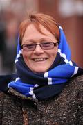 15 January 2012; Leinster supporter Mandy Doherty, from Raheny, Dublin, at the game. Heineken Cup, Pool 3, Round 5, Glasgow Warriors v Leinster, Firhill Arena, Glasgow, Scotland. Picture credit: Stephen McCarthy / SPORTSFILE