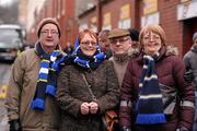 15 January 2012; Leinster supporters, from left, Paddy and Mandy Doherty, with Archie and Lena Gemmell, from Raheny, Dublin, at the game. Heineken Cup, Pool 3, Round 5, Glasgow Warriors v Leinster, Firhill Arena, Glasgow, Scotland. Picture credit: Stephen McCarthy / SPORTSFILE