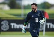 6 June 2017; Keiren Westwood of Republic of Ireland during squad training at the FAI National Training Centre in Dublin. Photo by Seb Daly/Sportsfile