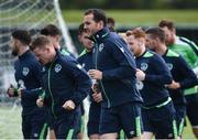 6 June 2017; John O'Shea, centre, of Republic of Ireland during squad training at the FAI National Training Centre in Dublin. Photo by Seb Daly/Sportsfile