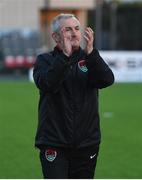 2 June 2017; Cork City manager John Caulfield celebrates following the SSE Airtricity League Premier Division match between Dundalk and Cork City at Oriel Park in Dundalk, Co. Louth. Photo by Ramsey Cardy/Sportsfile