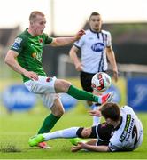 2 June 2017; Stephen Dooley of Cork City is tackled by Sean Gannon of Dundalk during the SSE Airtricity League Premier Division match between Dundalk and Cork City at Oriel Park in Dundalk, Co. Louth. Photo by Ramsey Cardy/Sportsfile