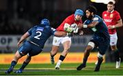 7 June 2017; Jack Nowell of the British & Irish Lions is tackled by James Parsons, left, and Akira Ioane of the Blues during the match between Auckland Blues and the British & Irish Lions at Eden Park in Auckland, New Zealand. Photo by Stephen McCarthy/Sportsfile