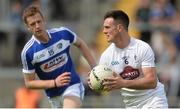 4 June 2017; Eoin Doyle of Kildare in action against Paul Kingston of Laois during the Leinster GAA Football Senior Championship Quarter-Final match between Laois and Kildare at O'Connor Park, in Tullamore, Co. Offaly.   Photo by Piaras Ó Mídheach/Sportsfile
