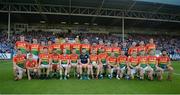 3 June 2017; The Carlow panel ahead of the Leinster GAA Football Senior Championship Quarter-Final match between Dublin and Carlow at O'Moore Park, Portlaoise, in Co. Laois. Photo by Daire Brennan/Sportsfile