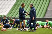 7 June 2017; Republic of Ireland manager Martin O'Neill with coach Steve Guppy during squad training at the Aviva Stadium in Dublin. Photo by David Maher/Sportsfile