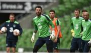 7 June 2017; Keiren Westwood of Republic of Ireland during squad training at the Aviva Stadium in Dublin. Photo by David Maher/Sportsfile