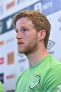 7 June 2017; Eunan O'Kane of Republic of Ireland during a press conference at the Aviva Stadium in Dublin. Photo by David Maher/Sportsfile
