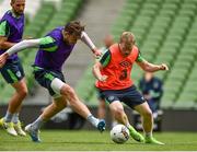 7 June 2017; Daryl Horgan, right, and Richard Keogh of the Republic of Ireland during squad training at the Aviva Stadium in Dublin. Photo by David Maher/Sportsfile