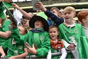 7 June 2017; Republic of Ireland supporters at the end of squad training at the Aviva Stadium in Dublin. Photo by David Maher/Sportsfile