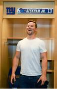 7 June 2017; Ireland's John Cooney in the changing area of New York Giants player Odell Beckham Jr on a tour of the MetLife Stadium in New Jersey during the team's down day ahead of their match against USA. Photo by Ramsey Cardy/Sportsfile