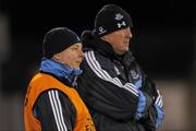 14 January 2012; Dublin selector Paddy O'Donoghue with manager Pat Gilroy, right. Bord na Mona O'Byrne Cup, Quarter-Final, Dublin v UCD, Parnell Park, Dublin. Picture credit: Ray McManus / SPORTSFILE