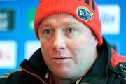 17 January 2012; Munster head coach Tony McGahan speaking during a press conference ahead of their Heineken Cup, Pool 1, Round 6, game against Northampton Saints on Saturday. Munster Rugby Press Conference, University of Limerick, Limerick. Picture credit: Diarmuid Greene / SPORTSFILE