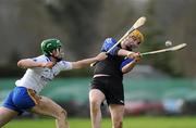 18 January 2012; Podge Shanahan, Nenagh CBS, in action against Ciaran Quirke, Thurles CBS. Dr Harty Cup Quarter-Final, Nenagh CBS v Thurles CBS, Dolla, Co. Tipperary. Picture credit: Matt Browne / SPORTSFILE