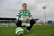 18 January 2012; Shamrock Rovers' new signing Graham Gartland during a pre-season media conference. Tallaght Stadium, Tallaght, Co. Dublin. Picture credit: David Maher / SPORTSFILE