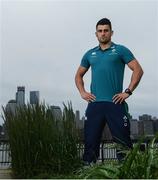 8 June 2017; Ireland's Tiernan O'Halloran poses for a portrait following a press conference at the Hyatt Regency Hotel in Jersey City, New Jersey, USA. Photo by Ramsey Cardy/Sportsfile