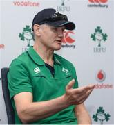 8 June 2017; Ireland head coach Joe Schmidt during a press conference at the Hyatt Regency Hotel in Jersey City, New Jersey, USA. Photo by Ramsey Cardy/Sportsfile