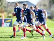 9 June 2017; CJ Stander, left, Sean O'Brien and Tadhg Furlong, right, during the British & Irish Lions captain's run at Linwood Rugby Club in Christchurch, New Zealand. Photo by Stephen McCarthy/Sportsfile