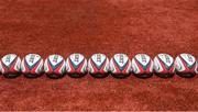 8 June 2017; Gilbert rugby balls during squad training at the Stevens Institute of Technology in Hoboken, New Jersey, USA. Photo by Ramsey Cardy/Sportsfile