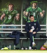 9 June 2017; Seamus Coleman of Republic of Ireland watches on during squad training at the FAI National Training Centre in Abbotstown, Dublin. Photo by David Maher/Sportsfile