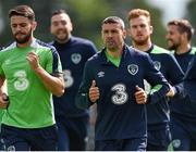 9 June 2017; Jonathan Walters and Robbie Brady of Republic of Ireland during squad training at the FAI National Training Centre in Abbotstown, Dublin. Photo by David Maher/Sportsfile