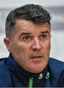 9 June 2017; Republic of Ireland assistant manager Roy Keane during a press conference at the FAI National Training Centre in Abbotstown, Dublin. Photo by David Maher/Sportsfile