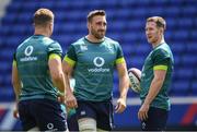 9 June 2017; Ireland's Jack Conan, centre, and Rory O'Loughlin during their captains run at the Red Bull Arena in Harrison, New Jersey, USA. Photo by Ramsey Cardy/Sportsfile