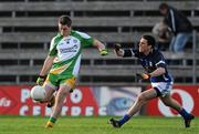 15 January 2012; Eugene Keating, Donegal, in action against Eamonn McGee, Cavan. Power NI Dr. McKenna Cup - Section C, Cavan v Donegal, Kingspan Breffni Park, Cavan. Picture credit: Brian Lawless / SPORTSFILE
