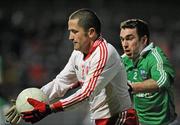 18 January 2012; Stephen O'Neill, Tyrone, in action against Niall Bogue, Fermanagh. Power NI Dr. McKenna Cup, Section A, Tyrone v Fermanagh, Healy Park, Omagh, Co. Tyrone. Picture credit: Oliver McVeigh / SPORTSFILE