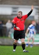21 January 2012; Referee Gavin Quilty, Kilkenny. Bord na Mona Walsh Cup, Laois v Dublin Institute of Technology, Rathdowney-Errill GAA Club, Kelly Daly Park, Rathdowney, Co. Laois. Picture credit: Ray McManus / SPORTSFILE